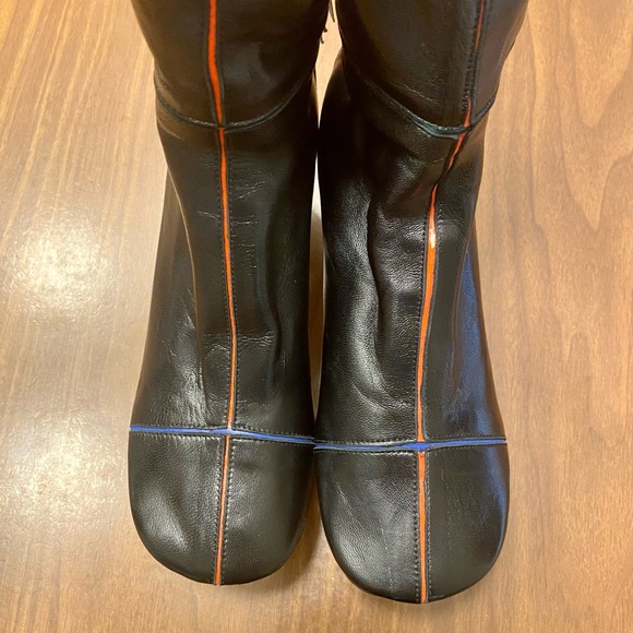 NWT Zara Black High heel leather ankle boots - Picture 8 of 10